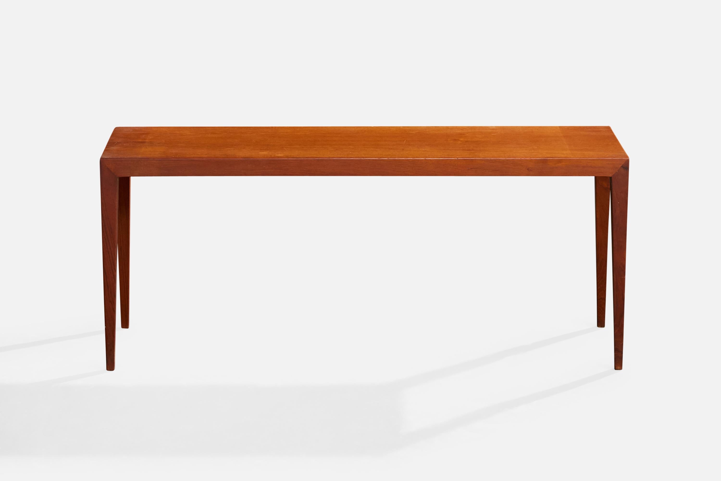Mid-Century Modern Severin Hansen, Side Table, Teak, Denmark, 1950s For Sale