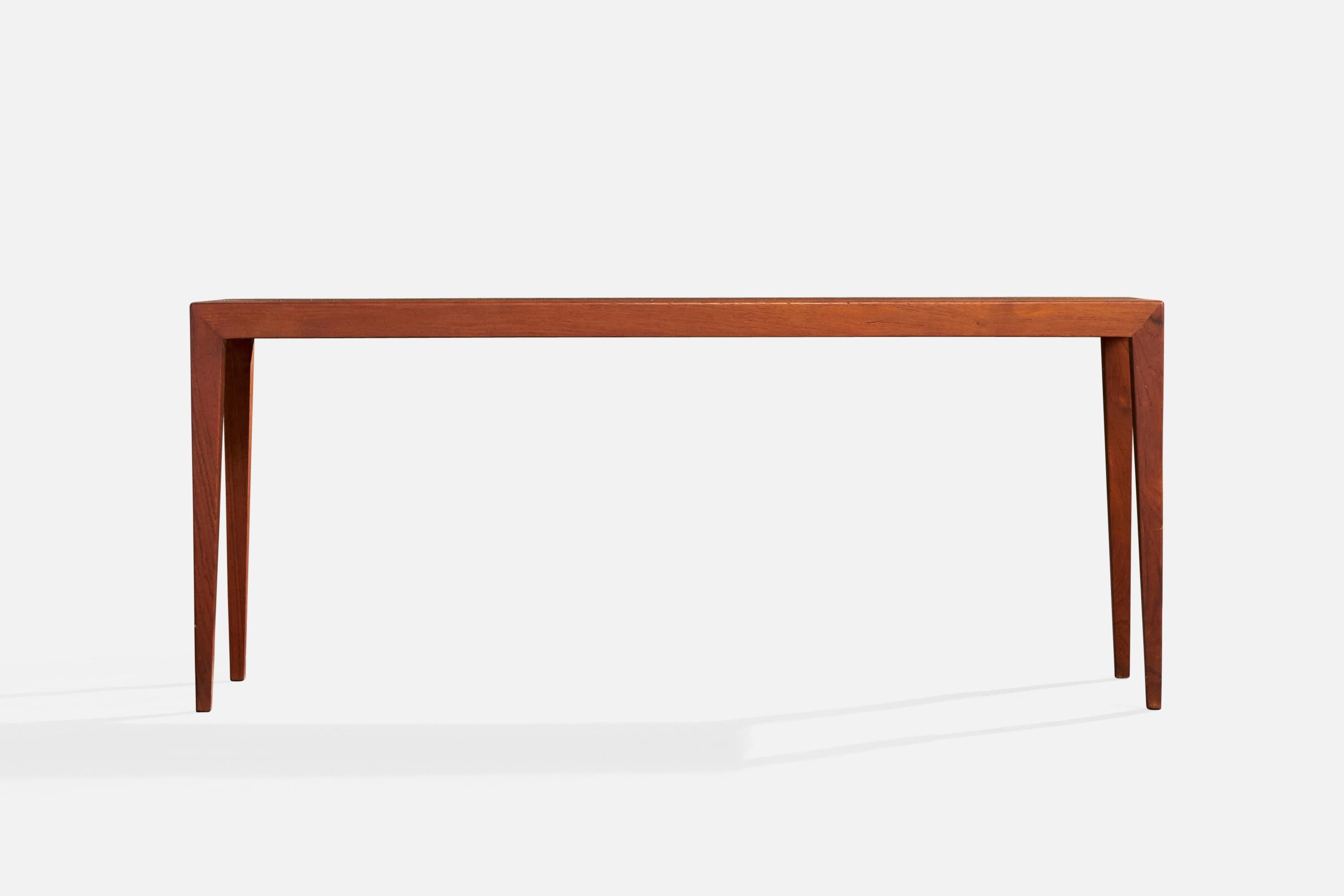 Danish Severin Hansen, Side Table, Teak, Denmark, 1950s For Sale