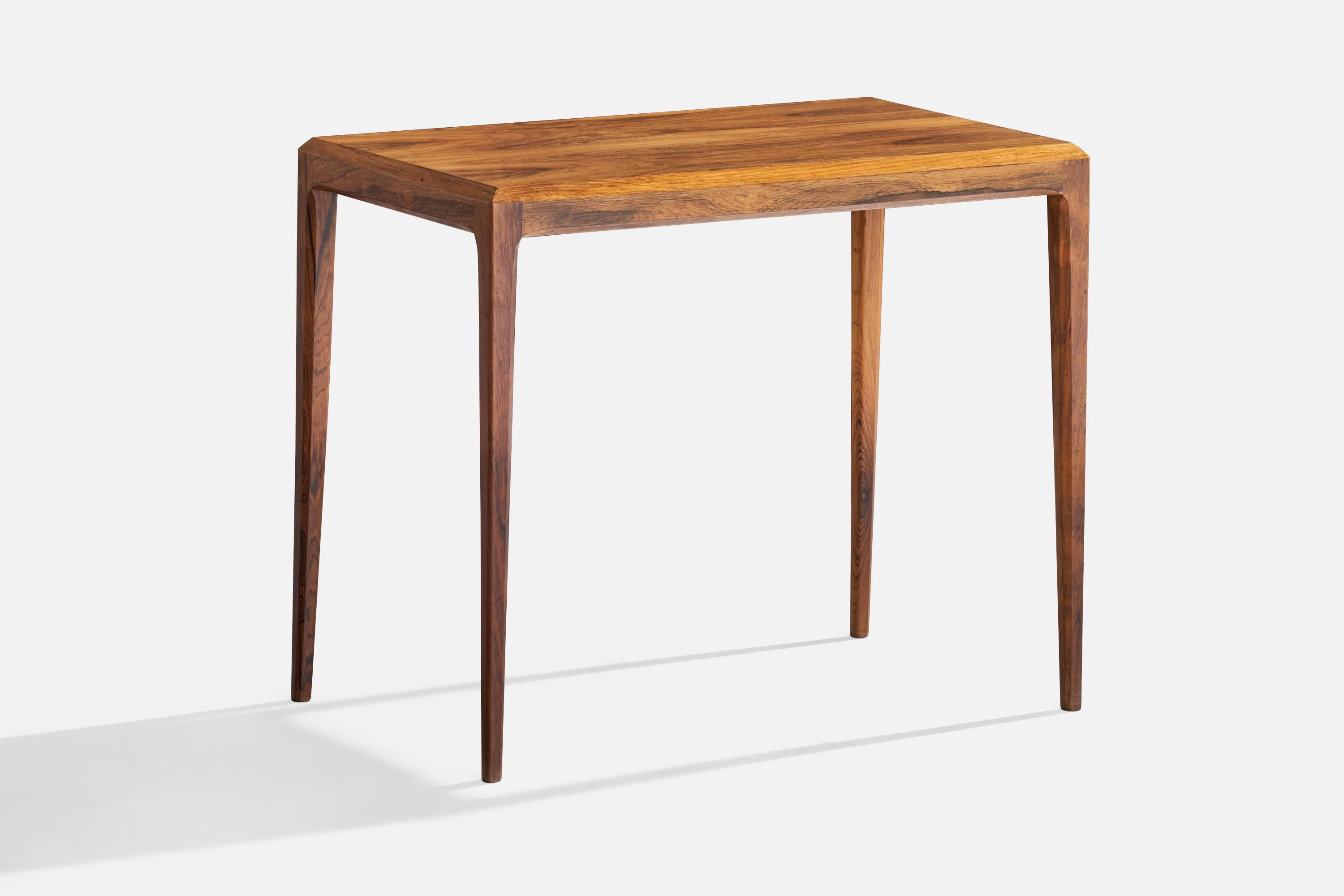 Severin Hansen, tables d'appoint, bois de rose, Danemark, années 1960 Bon état - En vente à High Point, NC