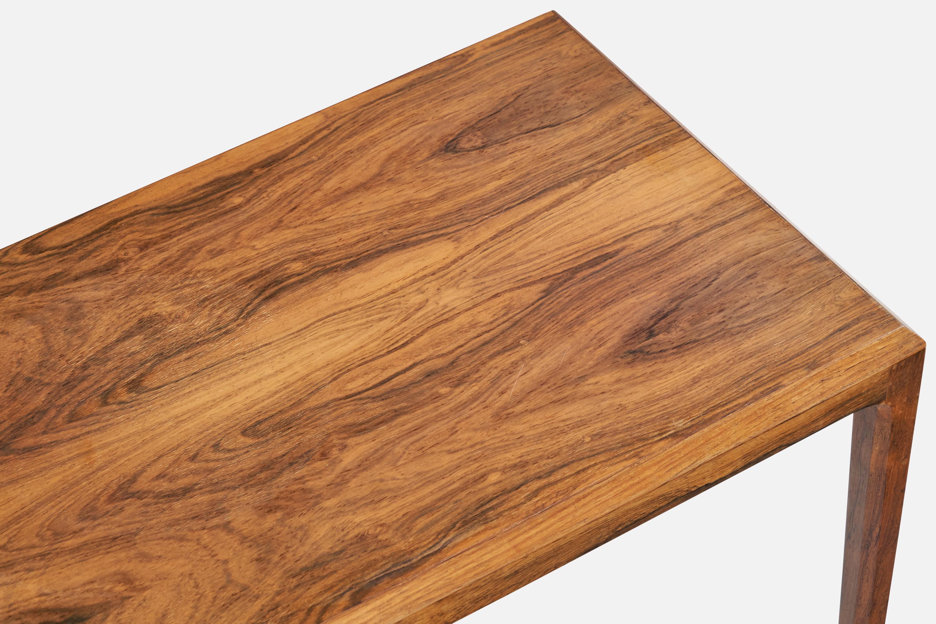 Severin Hansen, tables d'appoint, bois de rose, Danemark, années 1960 en vente 1