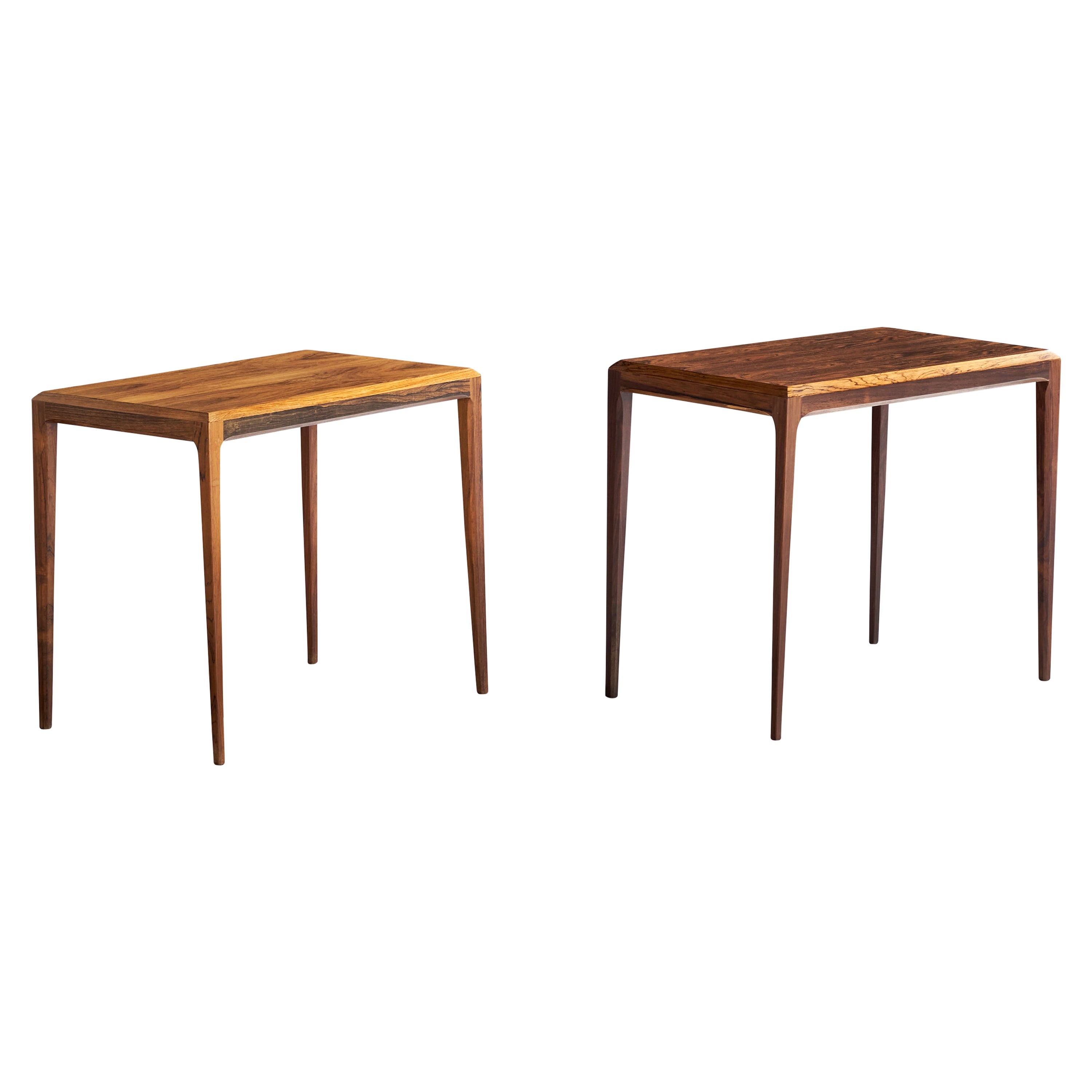 Severin Hansen, Side Tables, Rosewood, Denmark, 1960s