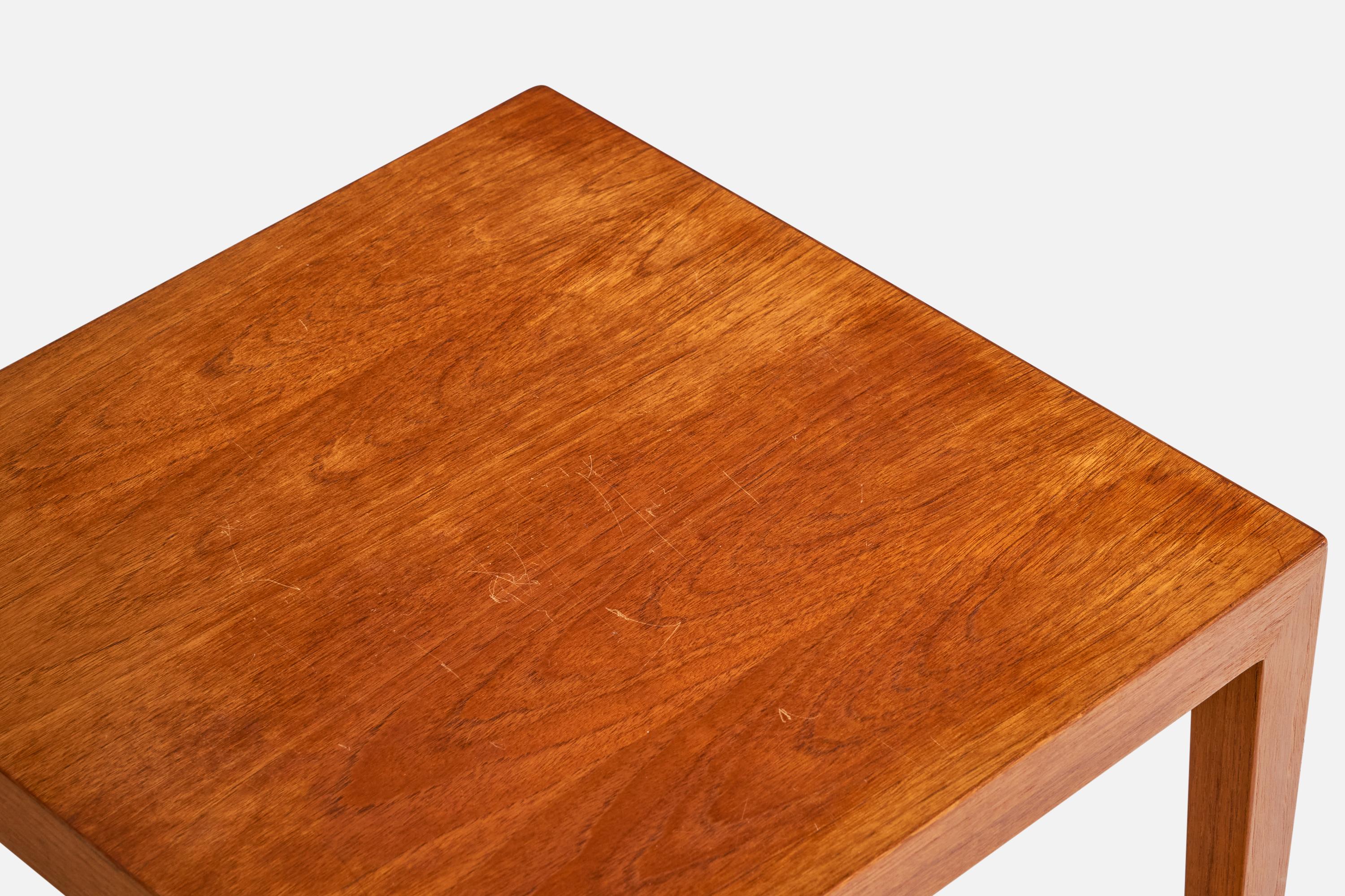 Danois Severin Hansen, tables d'appoint, teck, Danemark, années 1960 en vente