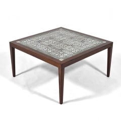 Severin Hansen Table with Royal Copenhagen Tile Top