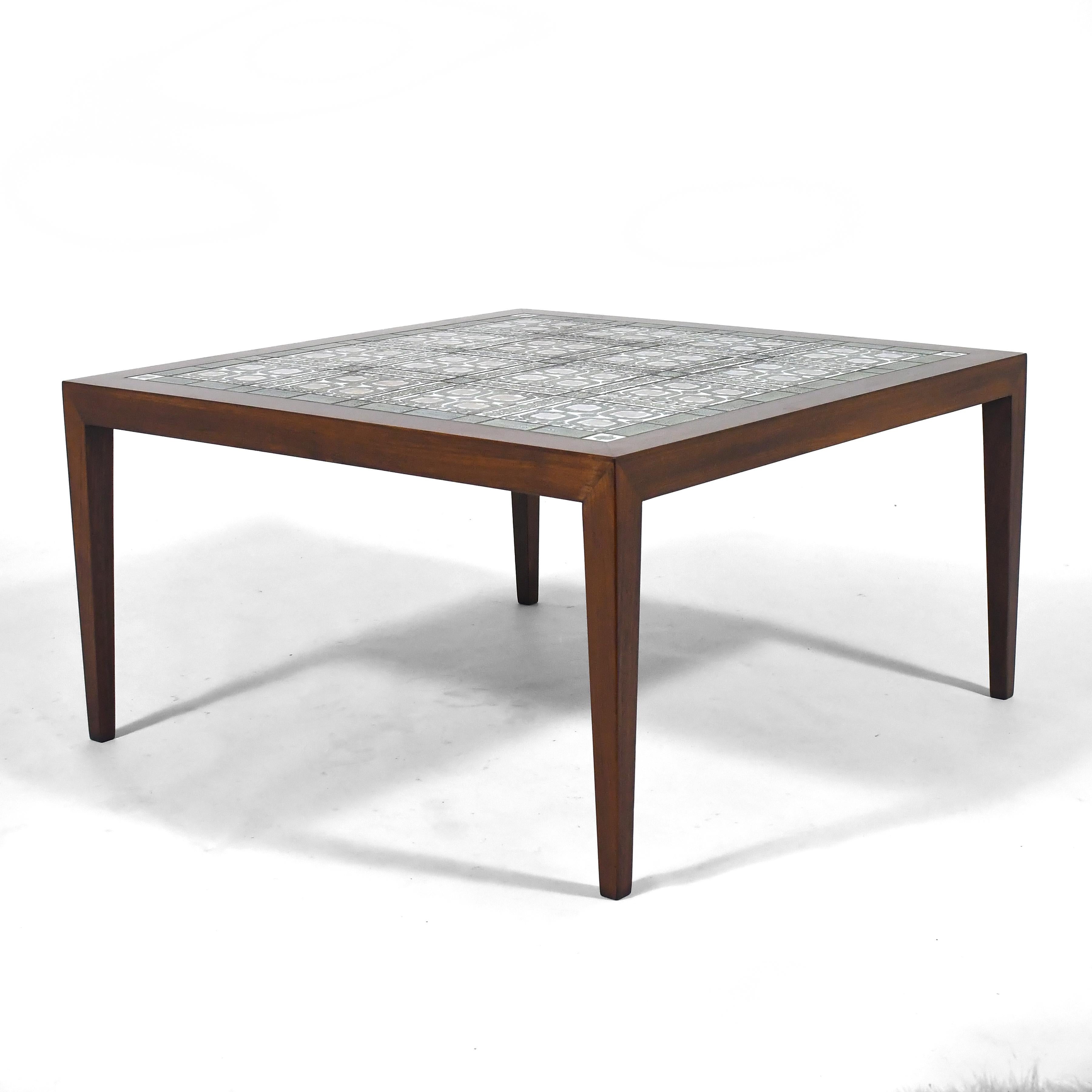 Severin Hansen Table with Royal Copenhagen Tile Top For Sale 1