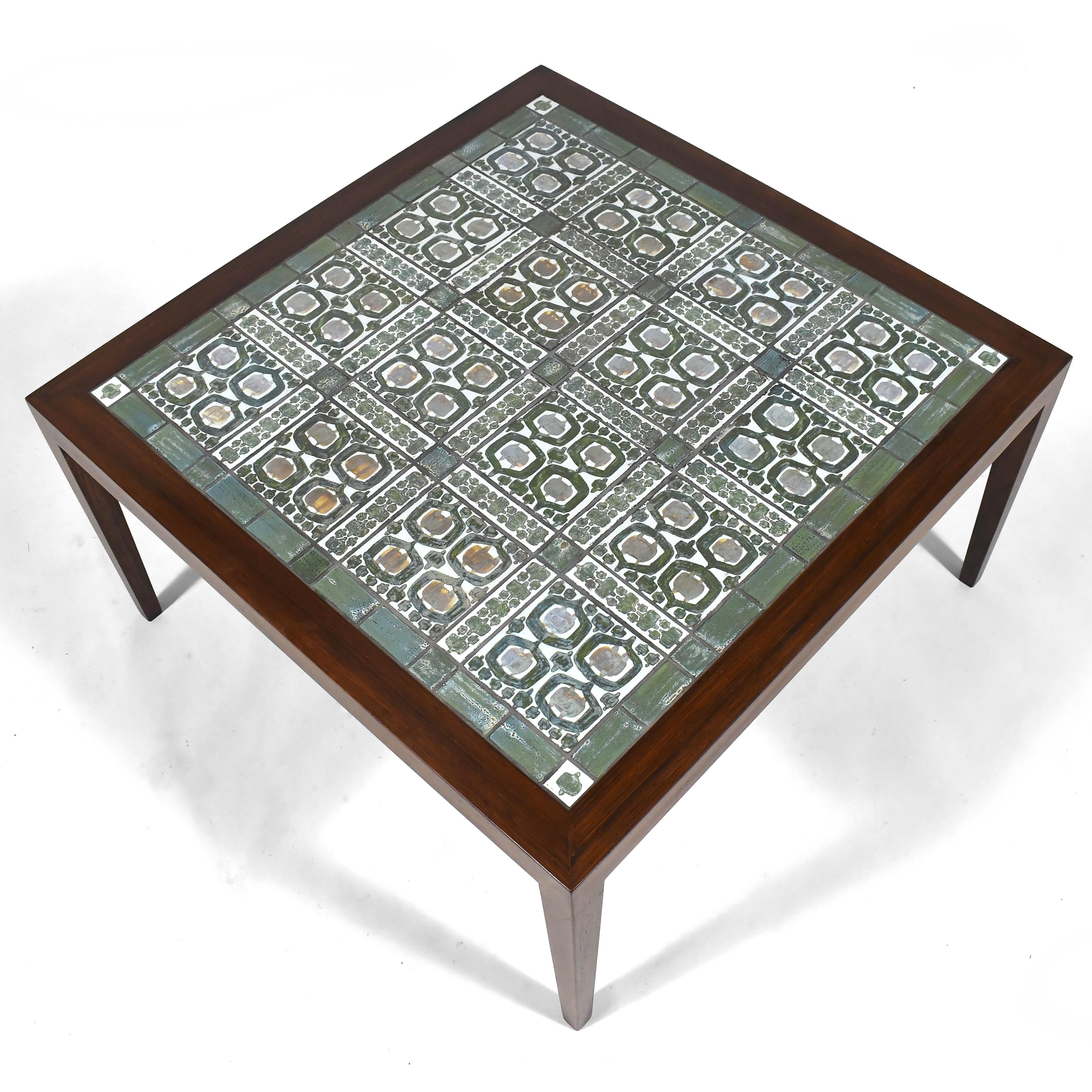 Severin Hansen Table with Royal Copenhagen Tile Top For Sale 2
