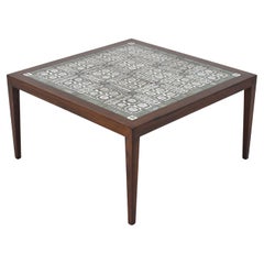 Table Severin Hansen avec plateau en carreaux Royal Copenhagen