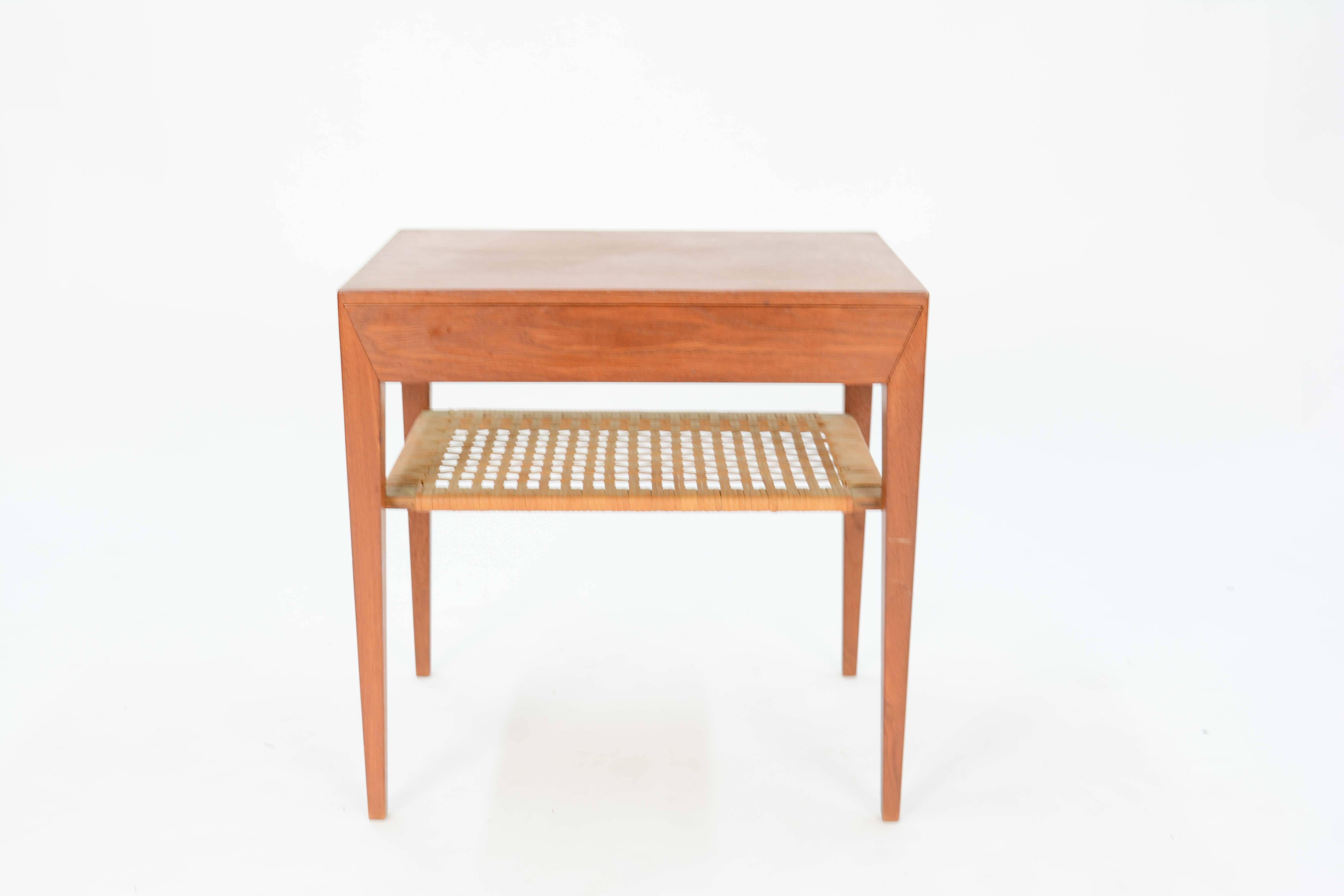 Mid-20th Century Severin Hansen Teak Nightstand for Haslev Møbelsnedker of Denmark