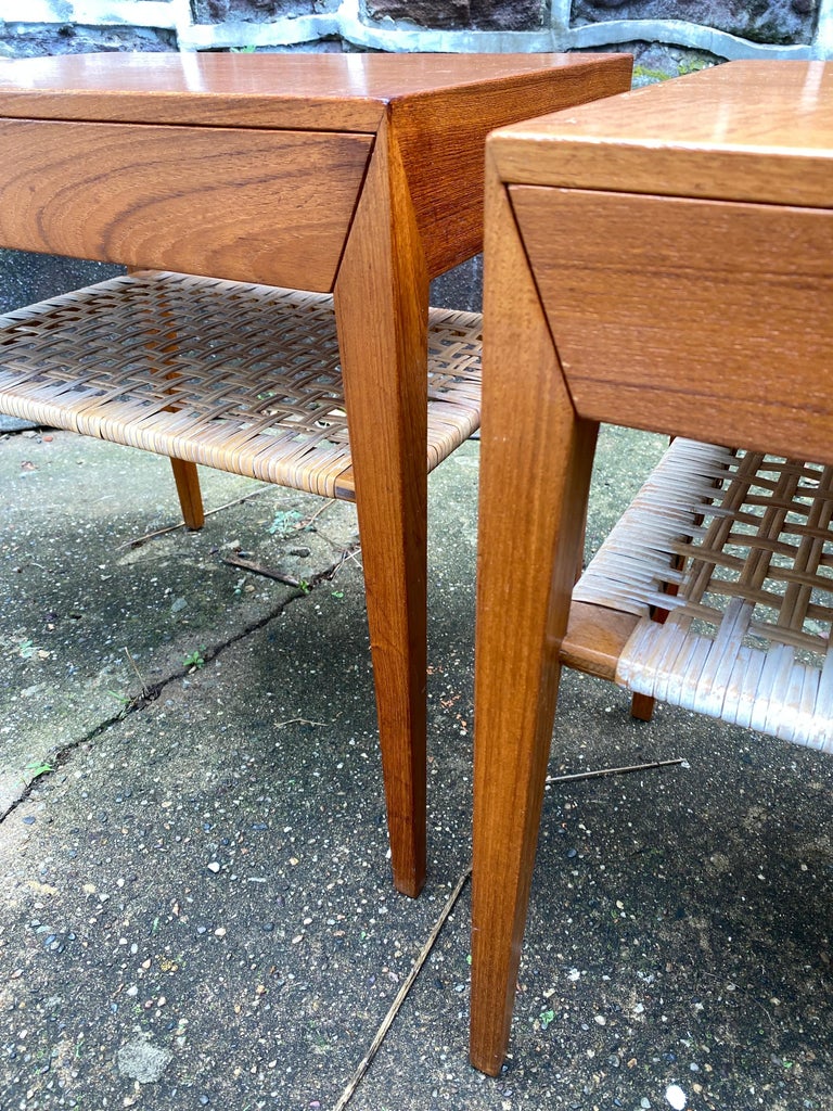 Severin Hansen Teak Night Stands For Sale at 1stDibs