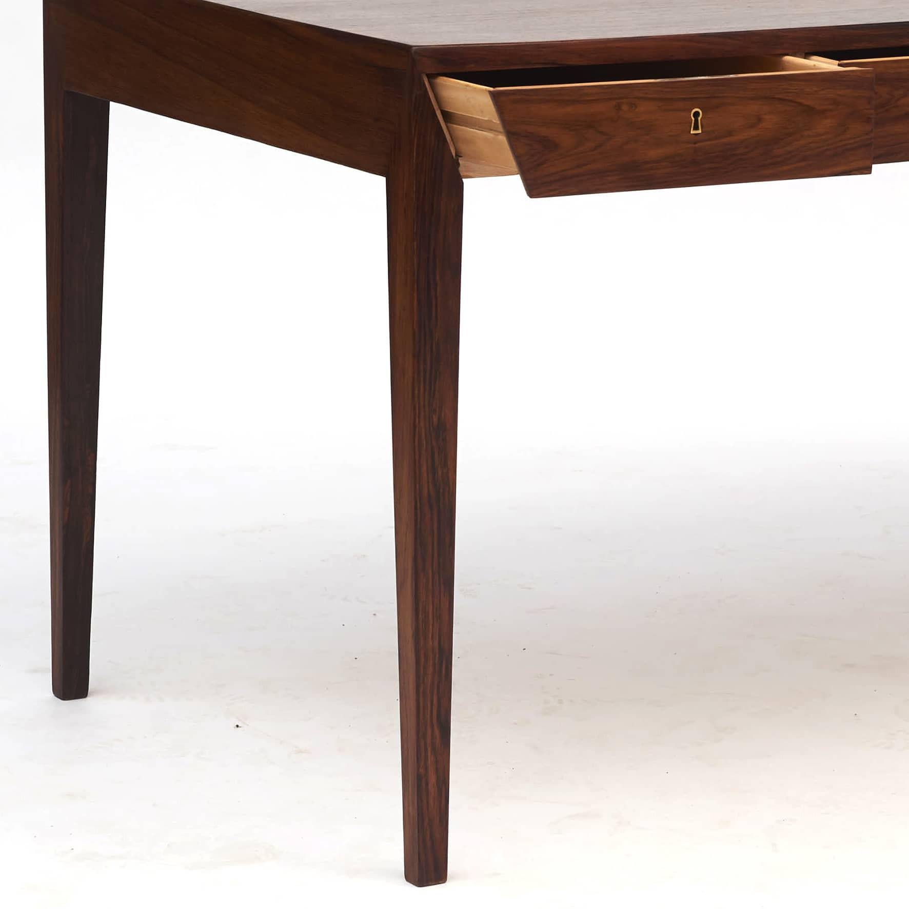 Veneer Severin Hansen Writing Desk Haslev Møbelsnedkeri, Denmark, 1950's