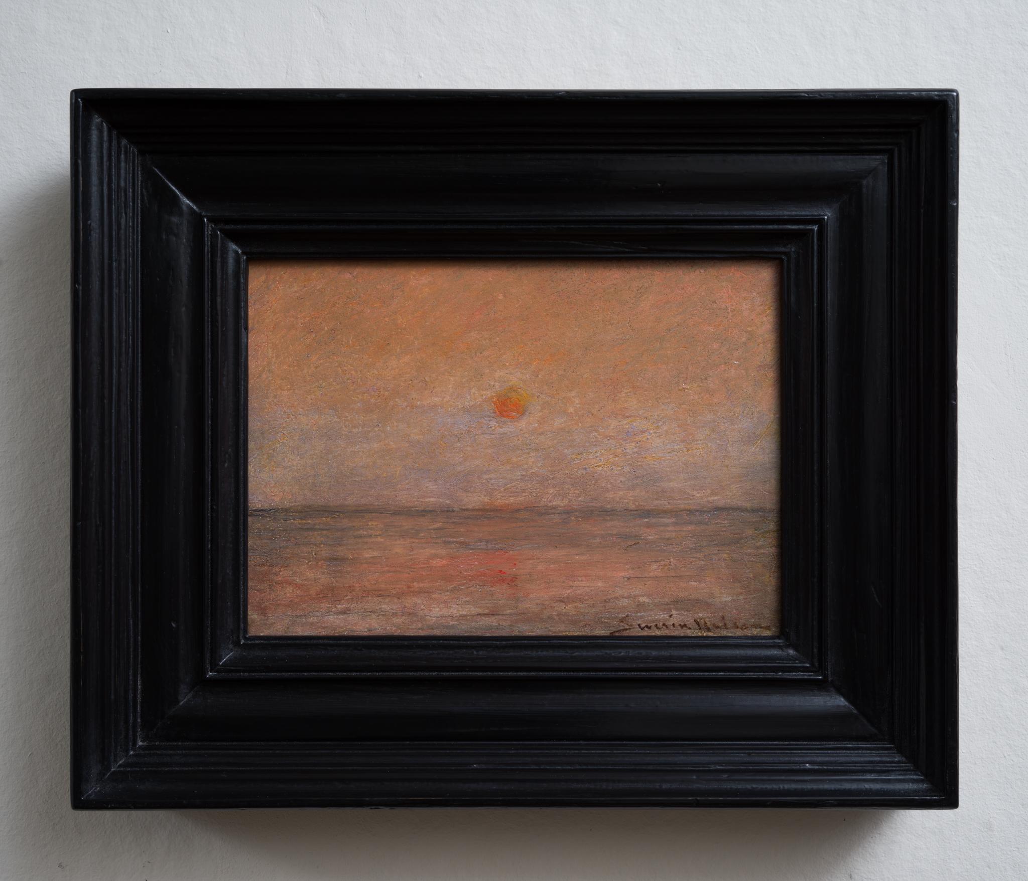 Peinture impressionniste au coucher de soleil de l'époque où l'Artistics séjournait à Paris dans les années 1870 1