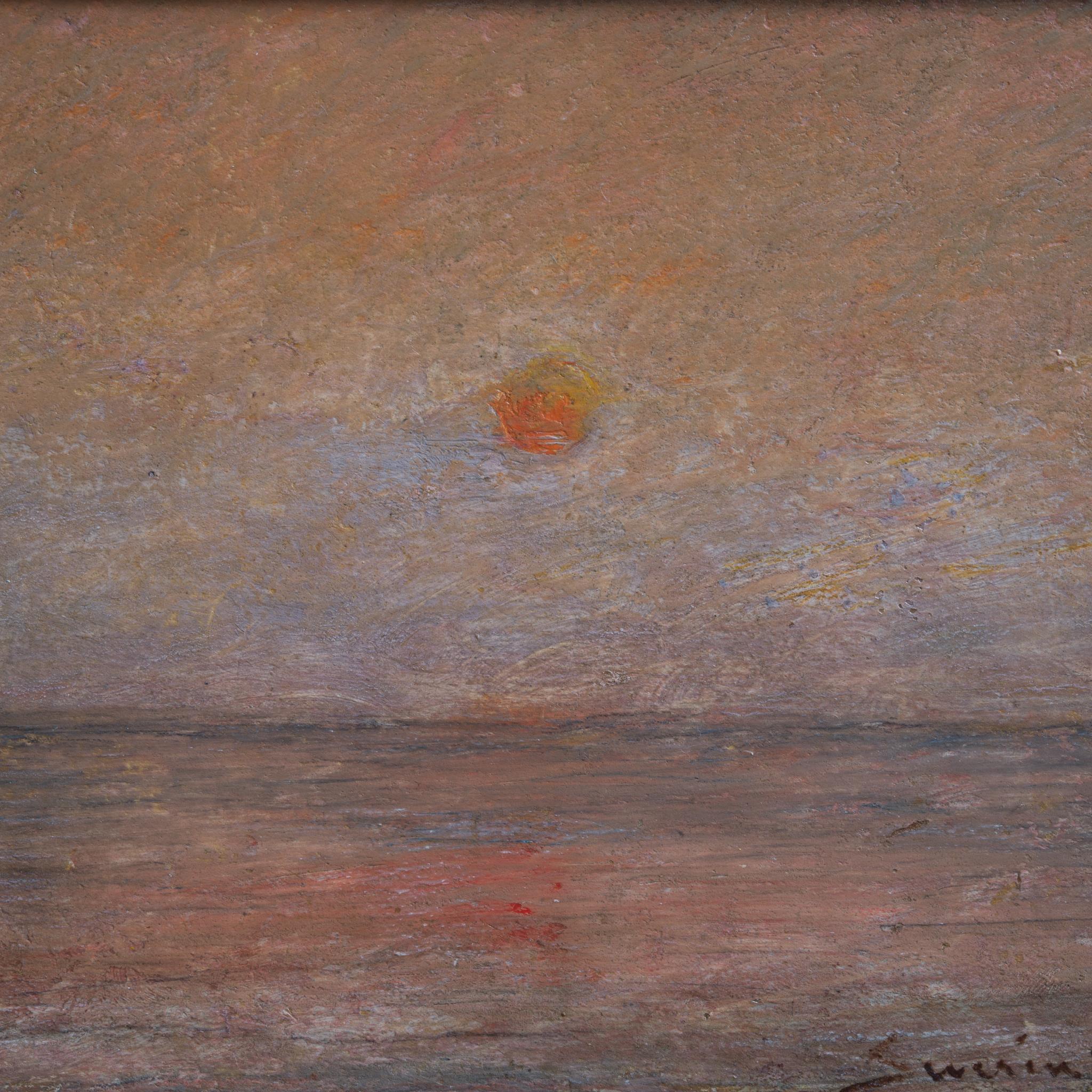 Peinture impressionniste au coucher de soleil de l'époque où l'Artistics séjournait à Paris dans les années 1870 2