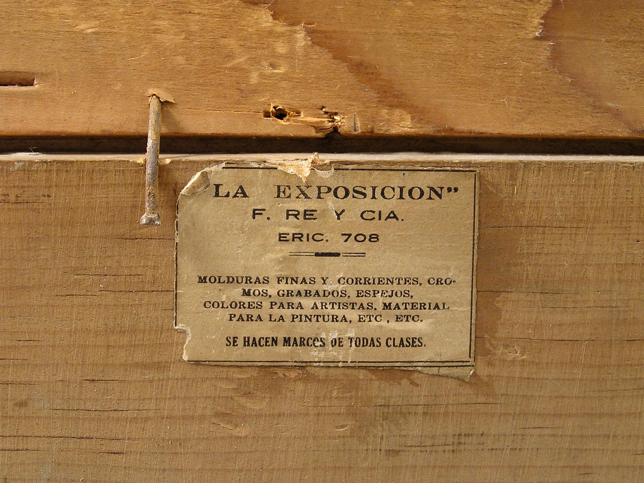 Severo Amador (1886 - 1931) Yarda de la Corte México Óleo sobre tabla 1920 en venta 8