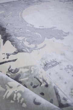 Handgeknüpft, Wolle und Seide, Sevigne Organdi, Auflage Bougainville