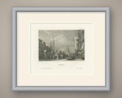 Seville, Antique View of a Procession before the Giralda, circa 1850