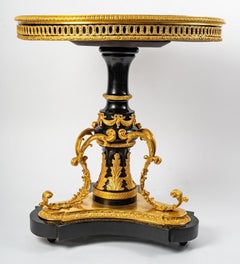 Sèvre Pedestal Table, Late 19th Century