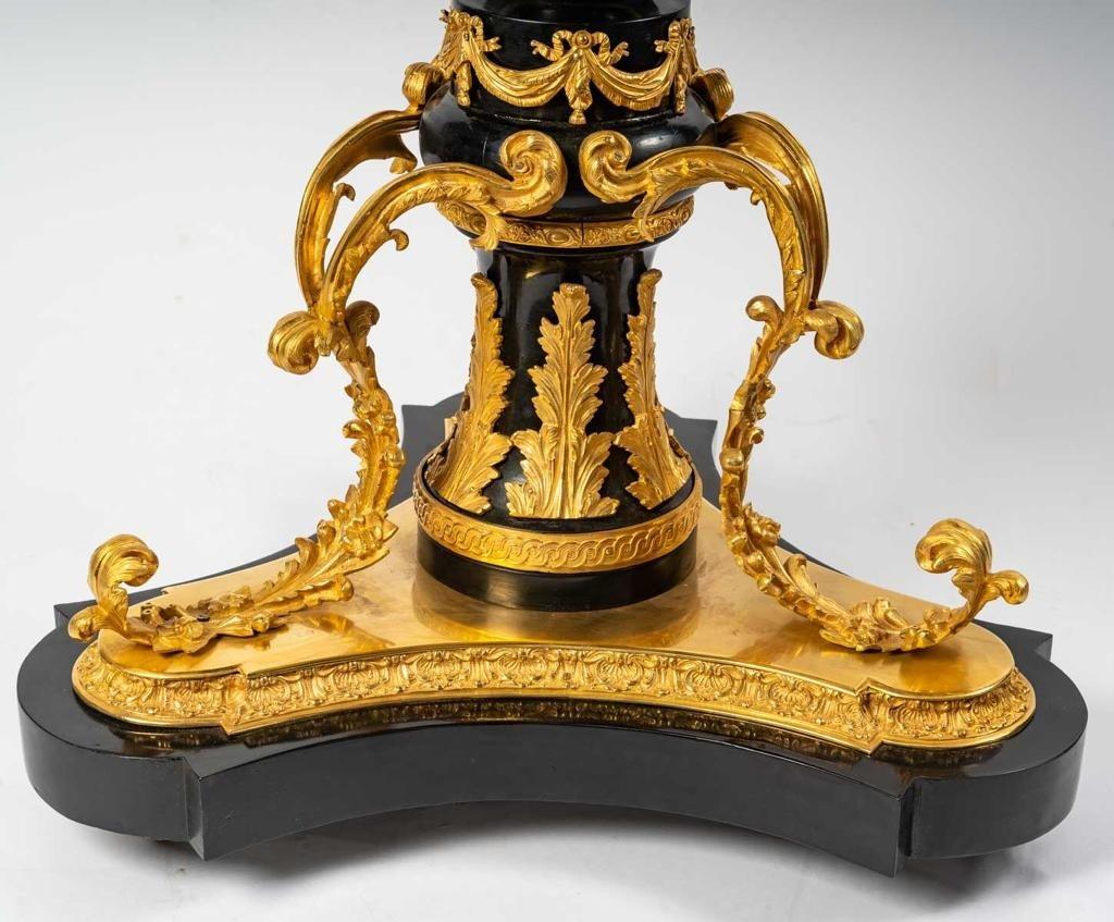 Gilt Sèvre Pedestal Table, Late 19th Century For Sale
