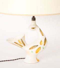 Sevres Abstract Bird Lamp, France 1950's