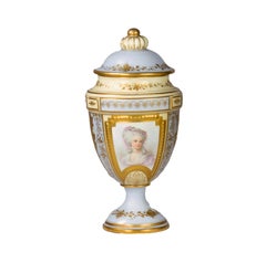 Sèvres Amphore by Château des Tuileries, French, Blue Gold, 19th Century