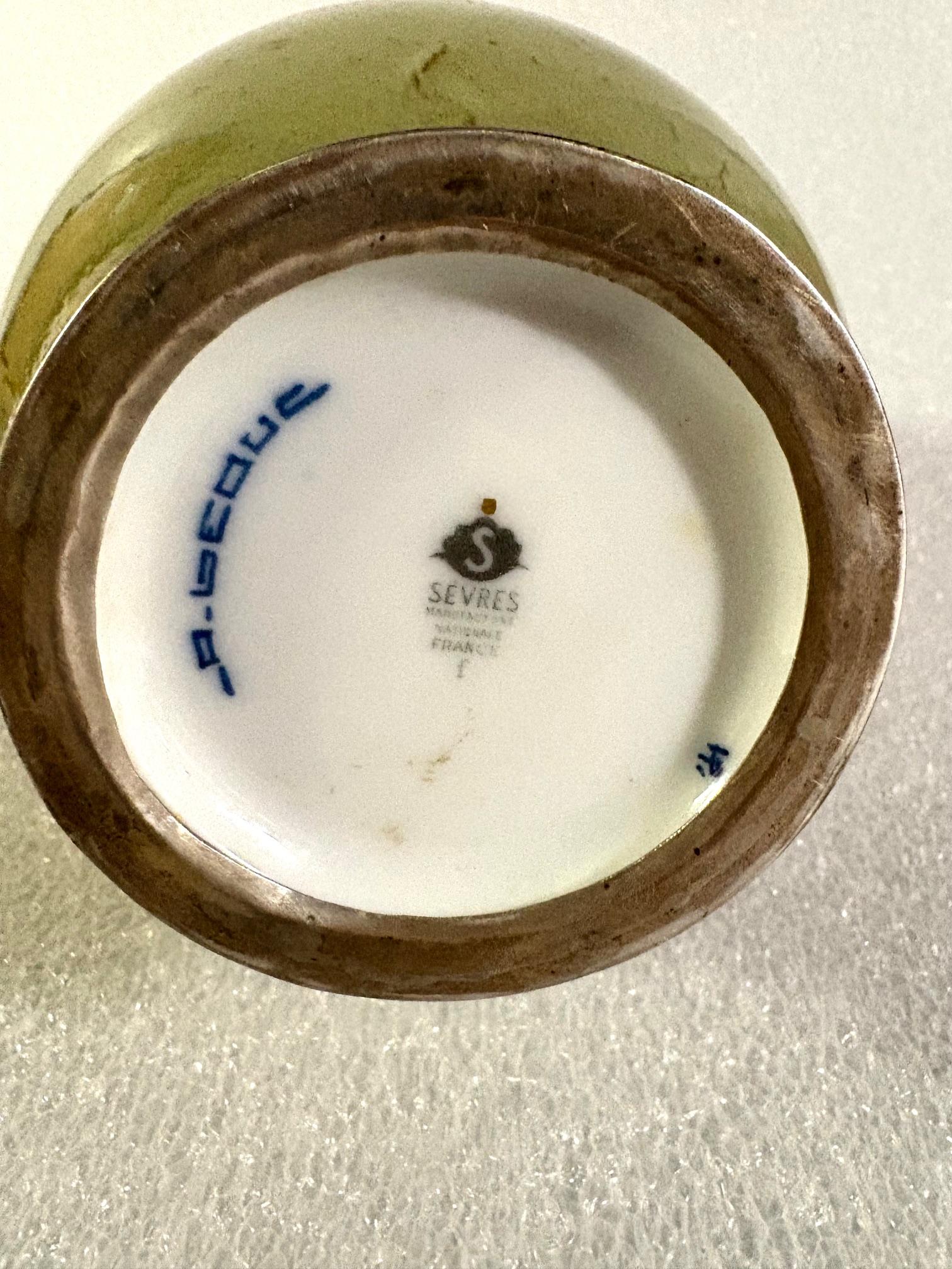 Vaso in porcellana Art Deco di Sèvres di Adrien Leduc in vendita 7