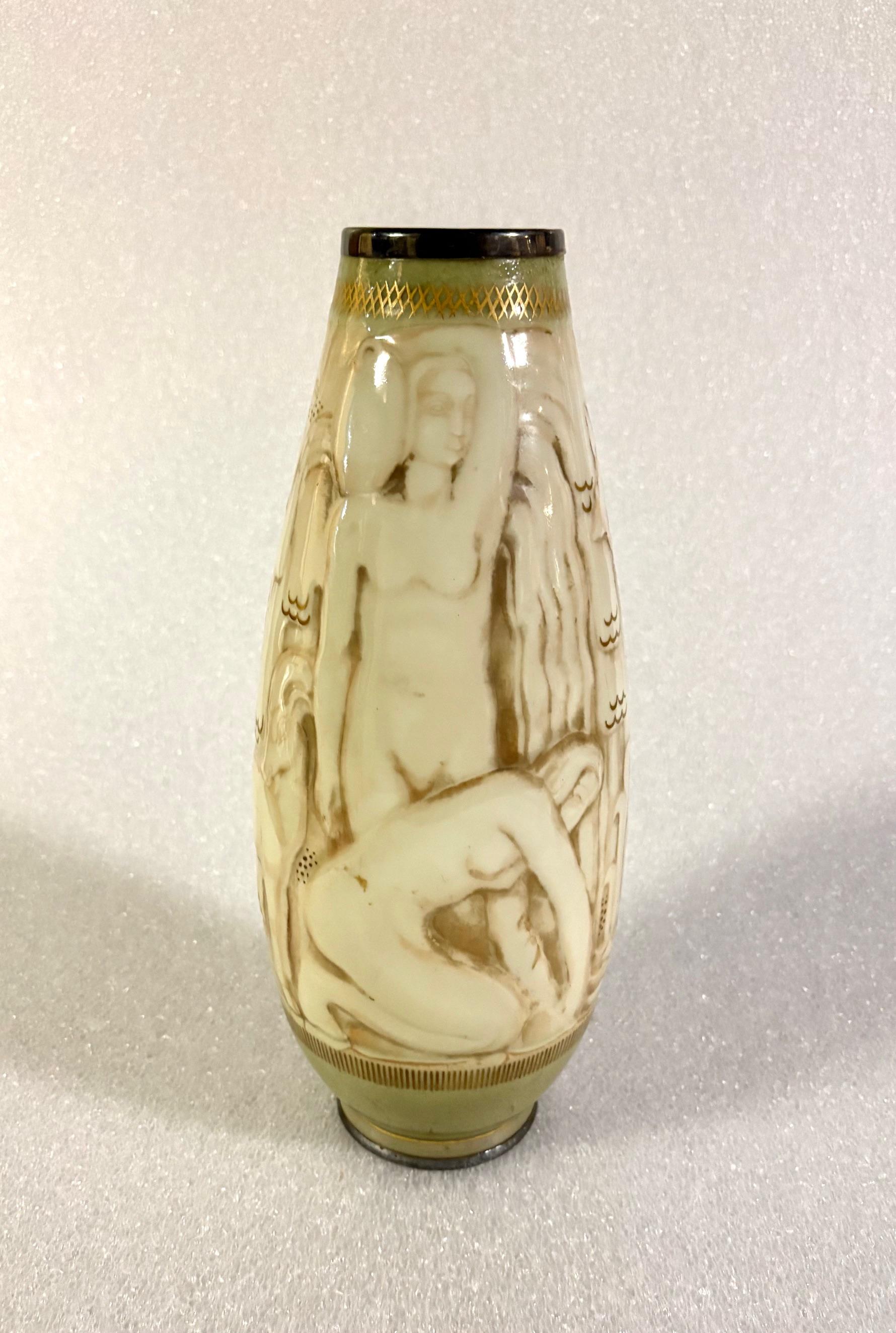 Vaso in porcellana Art Deco di Sèvres di Adrien Leduc in vendita 1