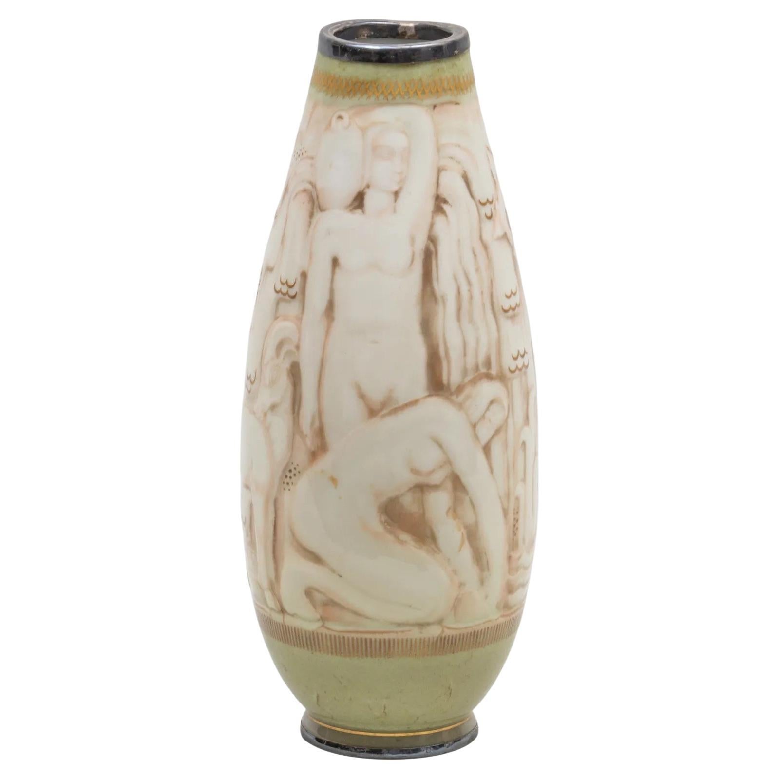 Sevres Art Deco Porcelain Vase by Adrien Leduc