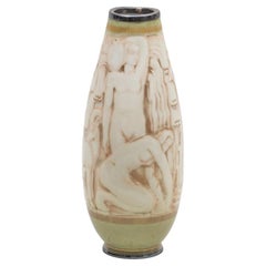 Vase en porcelaine Sèvres Art déco par Adrien Leduc