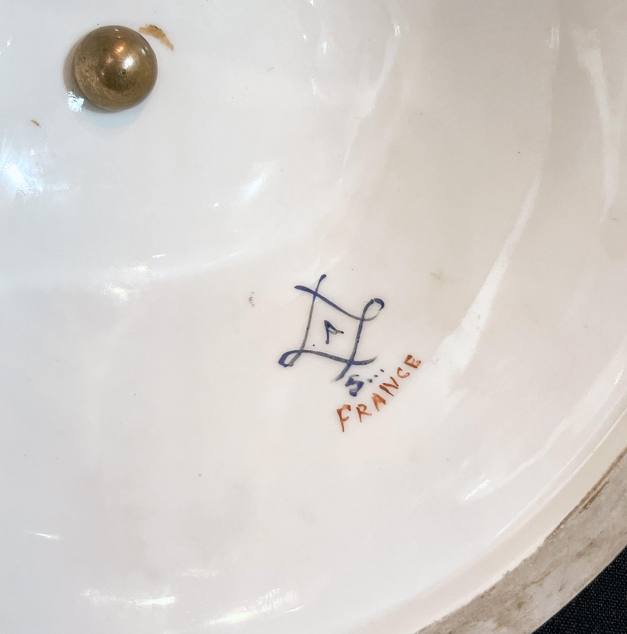 Jarrón de porcelana policromada Art Nouveau de Sèvres con esmalte iridiscente de Fuchs en venta 5