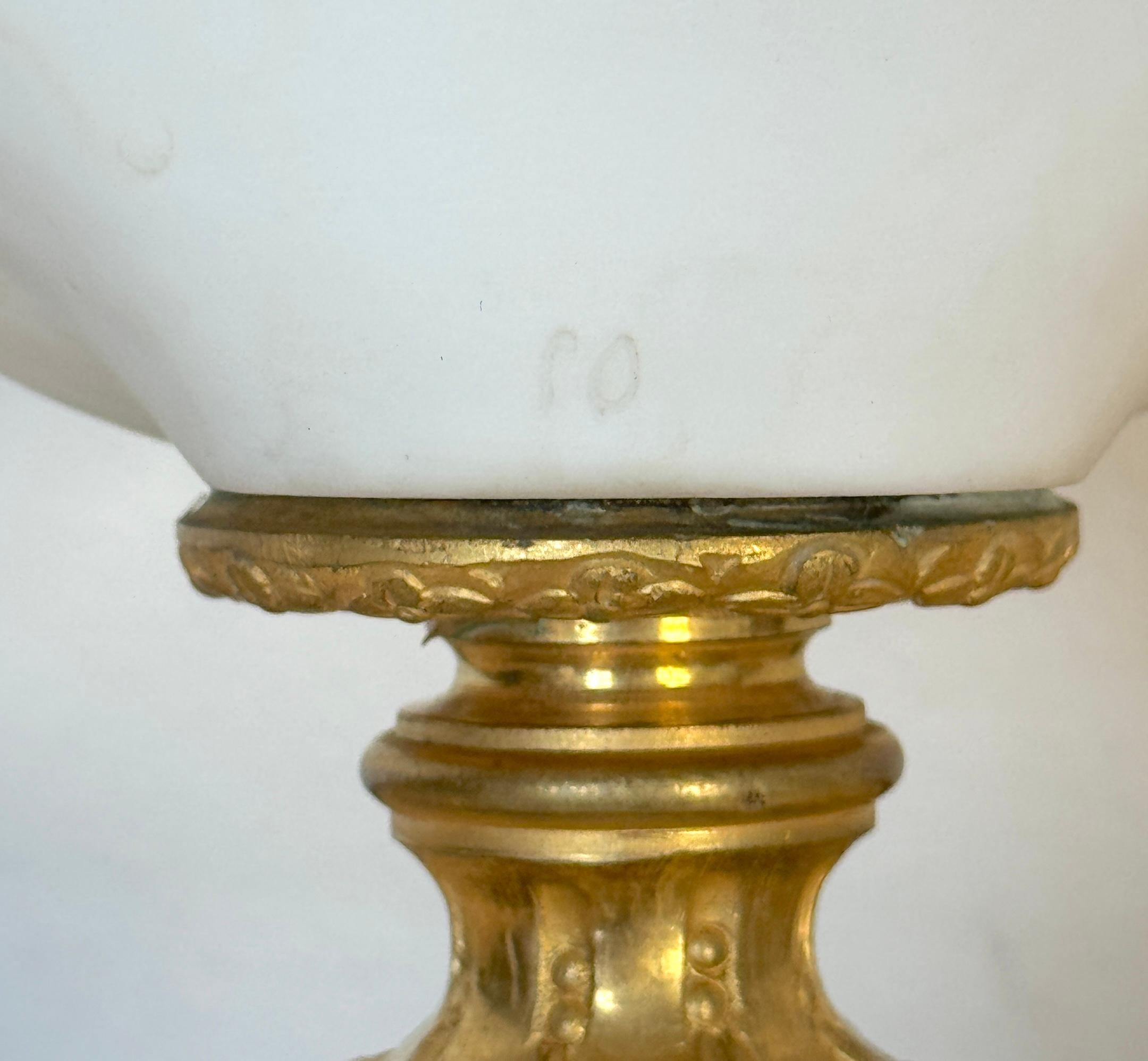 Sevres (Atrib.) Bust of Louis XVI Biscuit, Cobalt & Ormolu, Late 19th Century For Sale 5