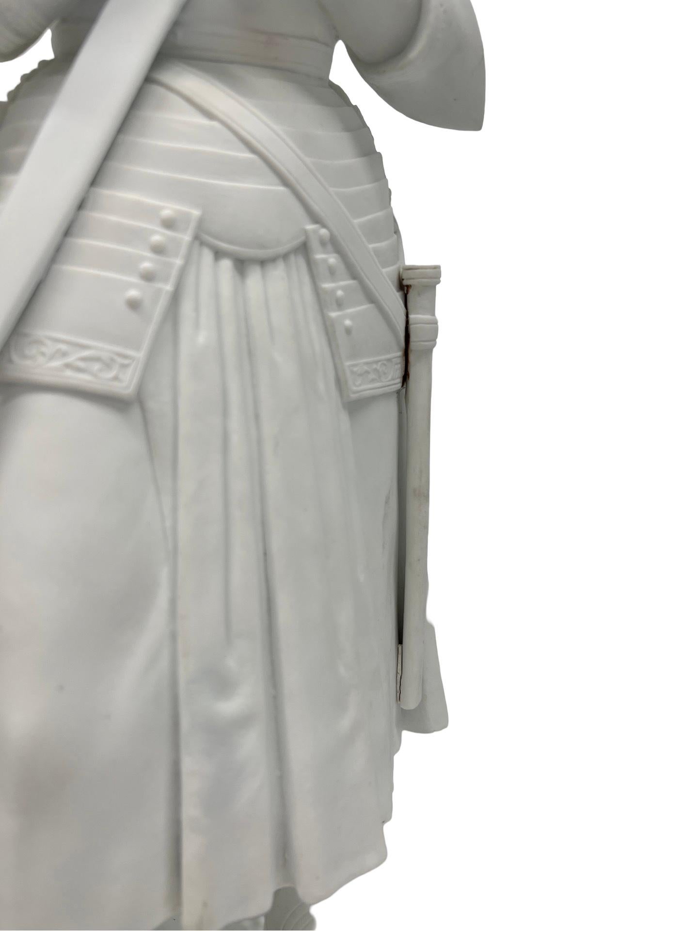 Sevres, Bisque 'Juana de Arco' Modelo Según Princesa Marie d'Orleans Circa 1847 Renacimiento renacentista en venta