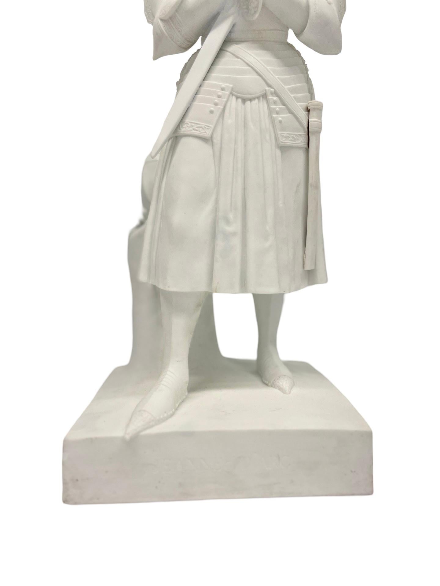 Sevres, Bisque 'Juana de Arco' Modelo Según Princesa Marie d'Orleans Circa 1847 en Bueno estado para la venta en Atlanta, GA
