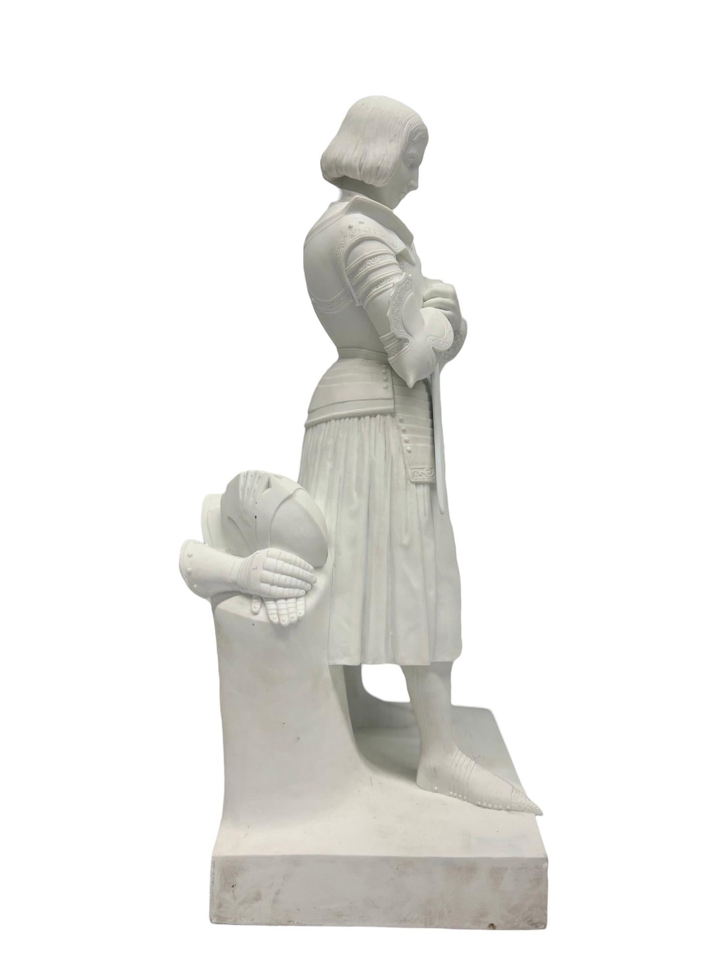 Sevres, Bisque 'Juana de Arco' Modelo Según Princesa Marie d'Orleans Circa 1847 en venta 1