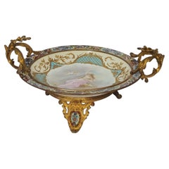 Sèvres centerpiece bronze and cloisonne