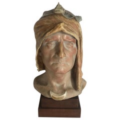 Sevres Ceramic Bust of Dante by Alphone Amedee Cordonnier ‘1848-1930’