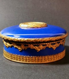Sèvres Ceramic Gilded Bronze Box Paul Milet, France