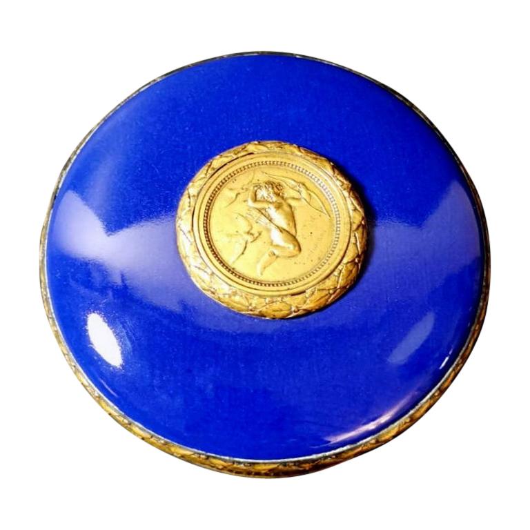 Sèvres Ceramic Gilded Bronze Box Paul Milet, France