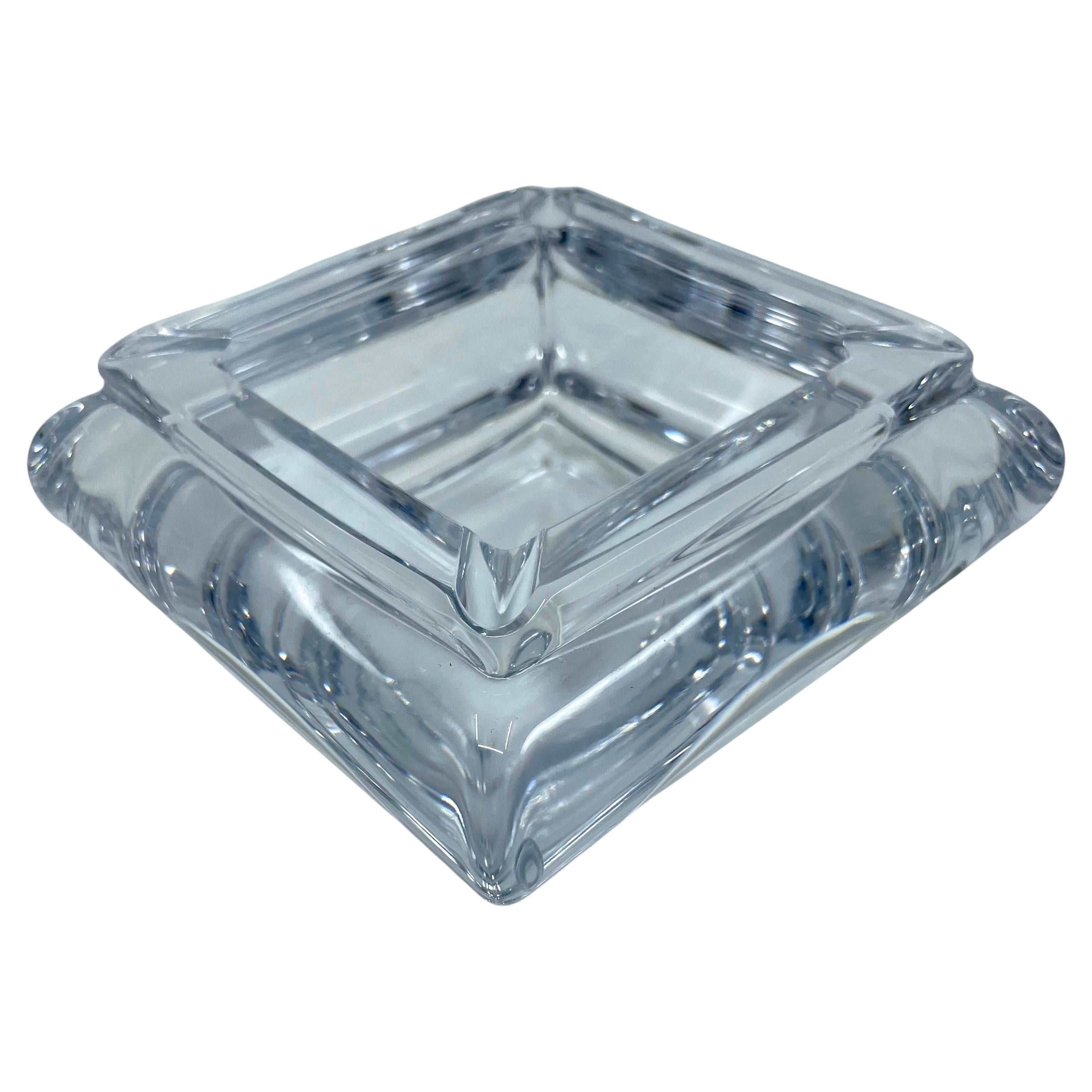 Sevres Chunky Crystal Ashtray For Sale