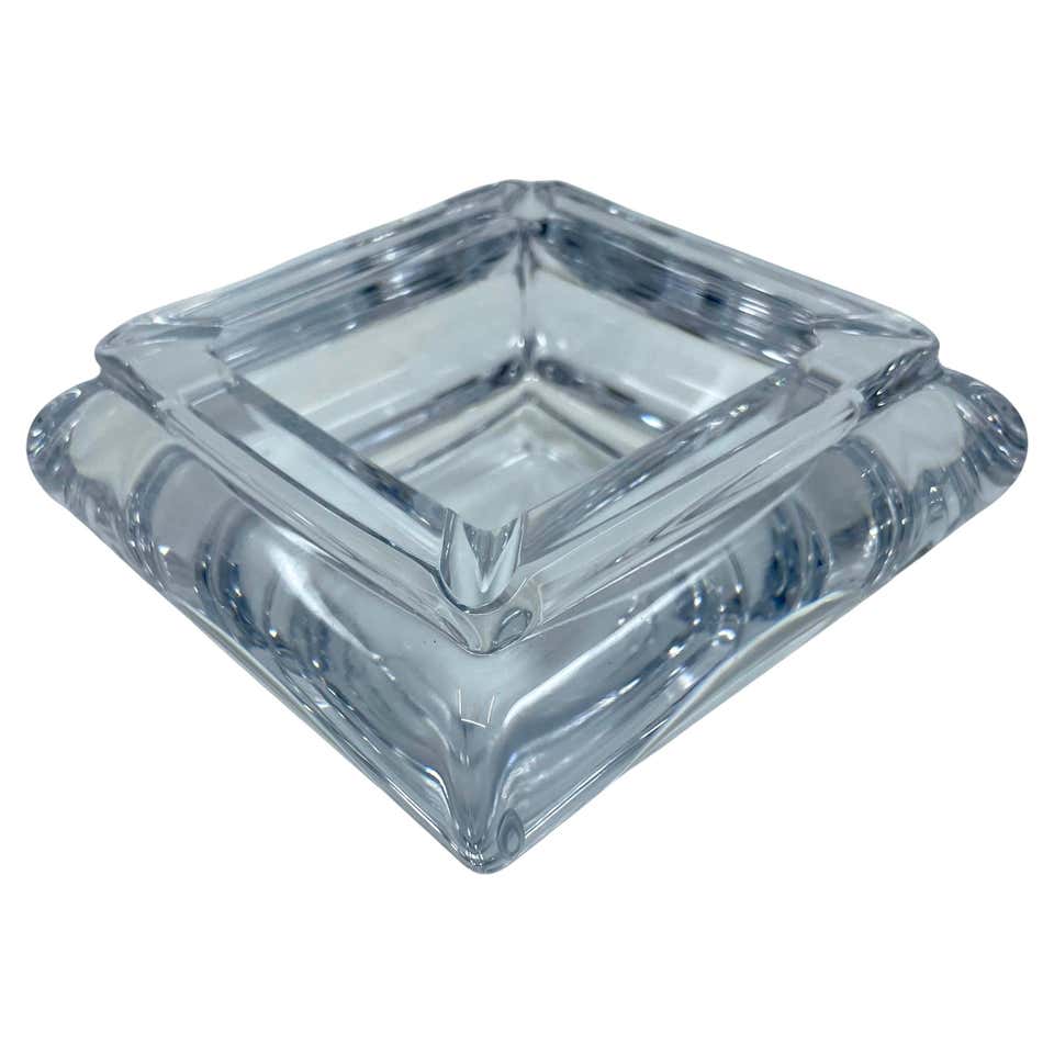 Collection of Vintage Signed Crystal Ashtrays at 1stDibs