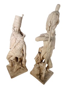 Soldados de arcilla de Sevres sin pintar