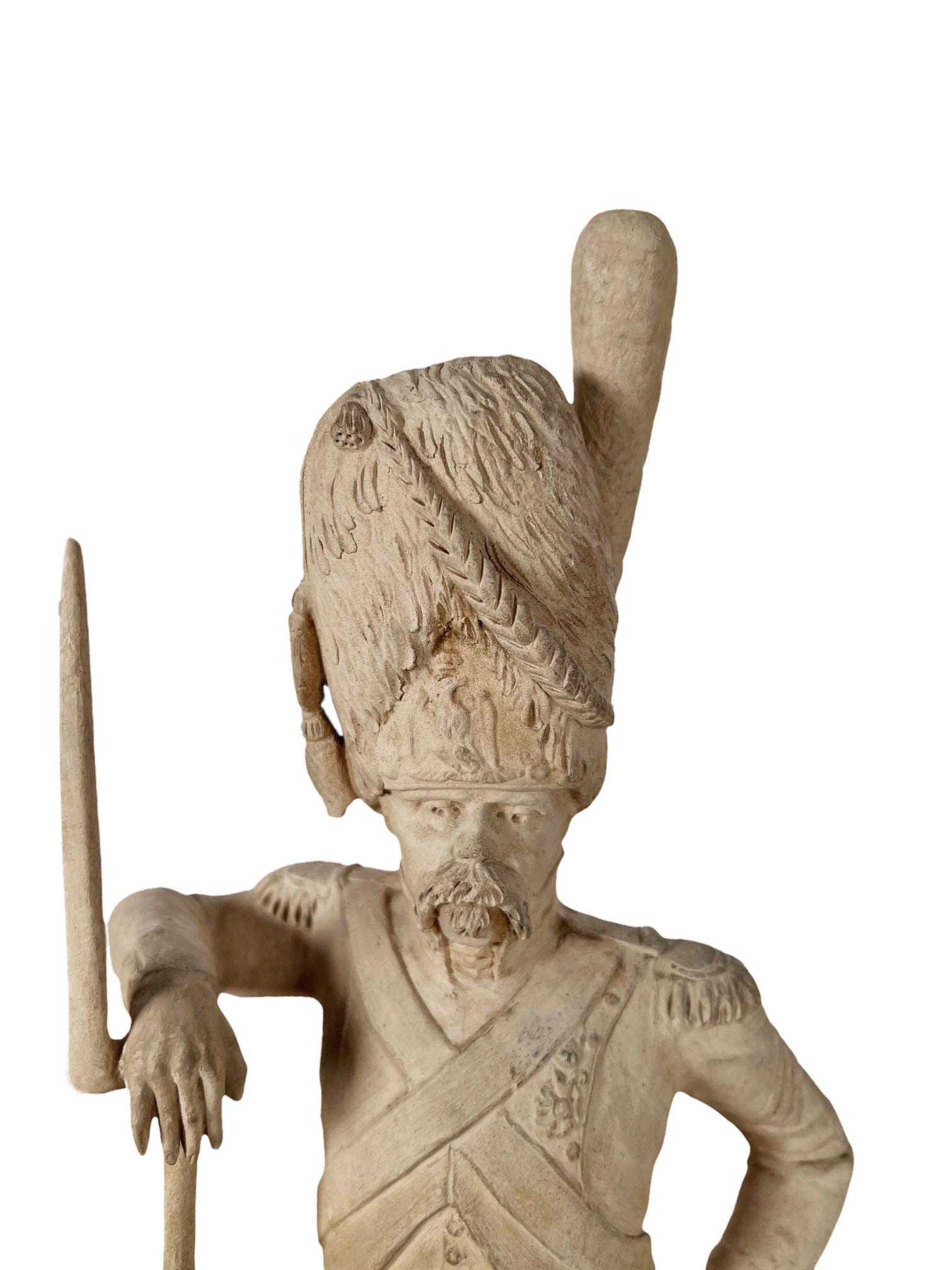 French Sevres Clay Soldiers Unpainted For Sale