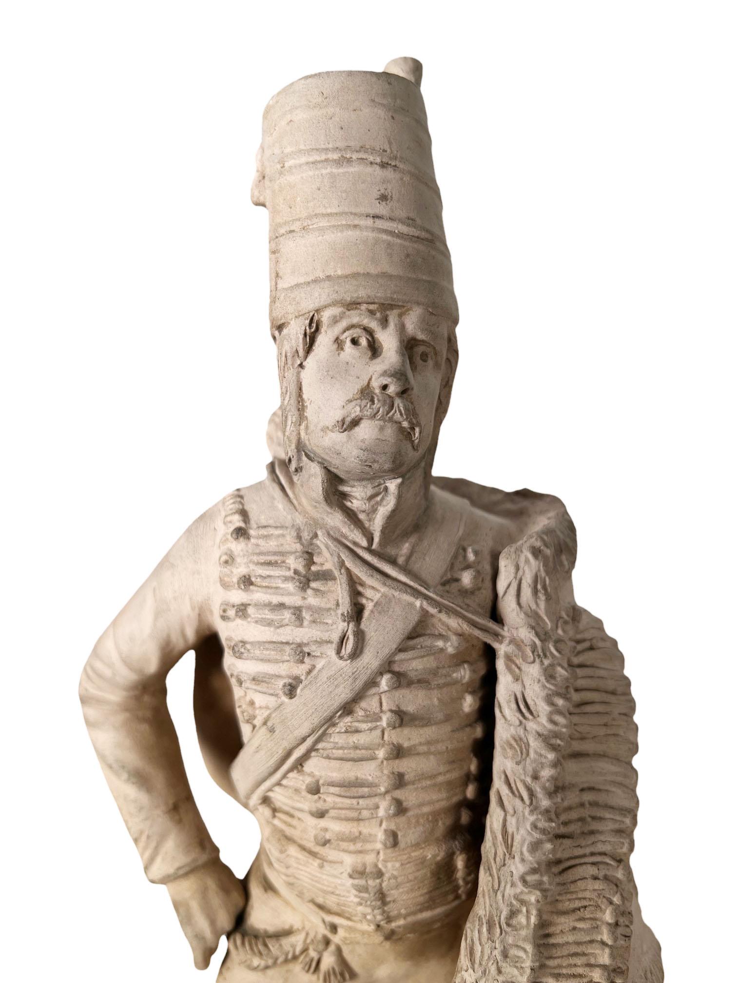 Late 19th Century Sevres Clay Soldiers Unpainted For Sale