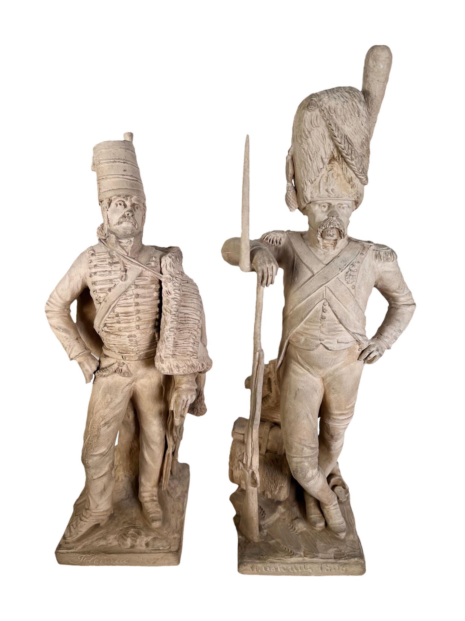 Sevres Clay Soldiers Unpainted  For Sale 2