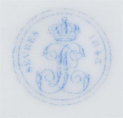 Sevres Crested Porcelain Soup Plate, Louis Philippe I, Château de Compiègne