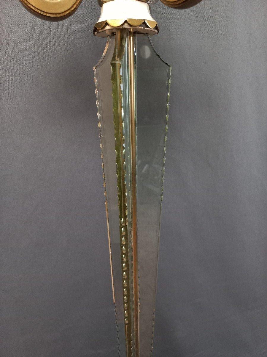 Sèvres Crystal Floor Lamp Circa 1940 For Sale 1