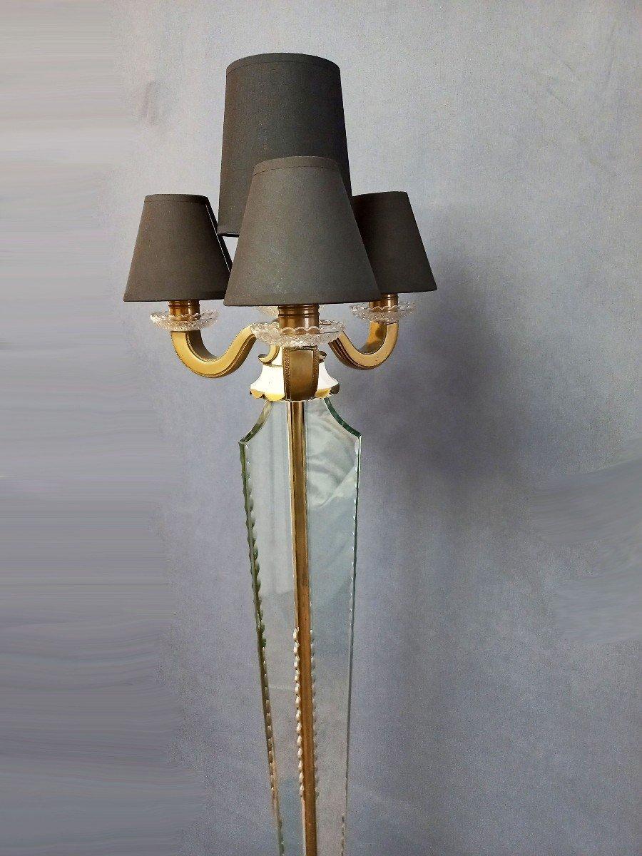 Sèvres Crystal Floor Lamp Circa 1940 For Sale 2