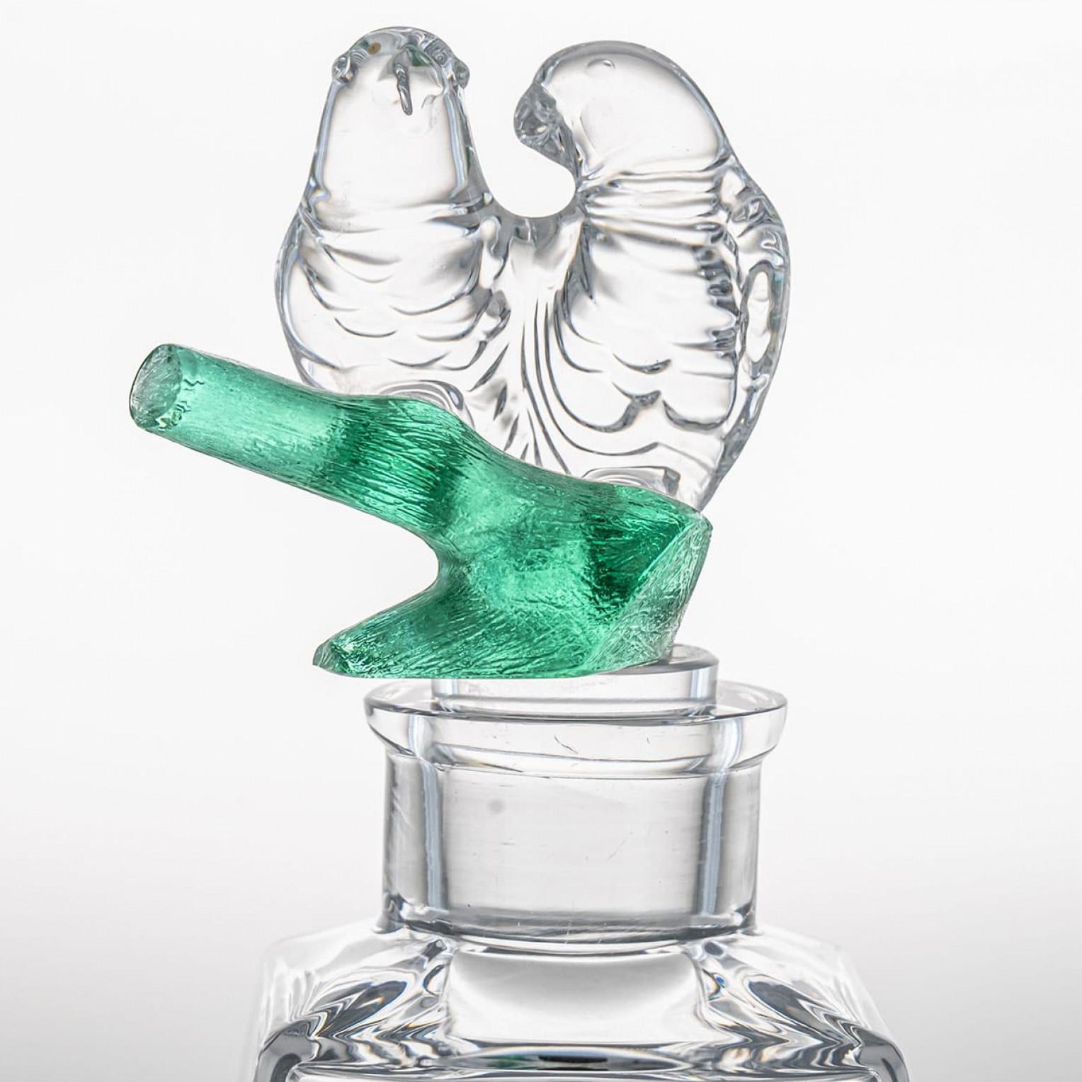 Caraffa 'Inseparabili' in cristallo di Sèvres con inseparabili, Francia in vendita 2