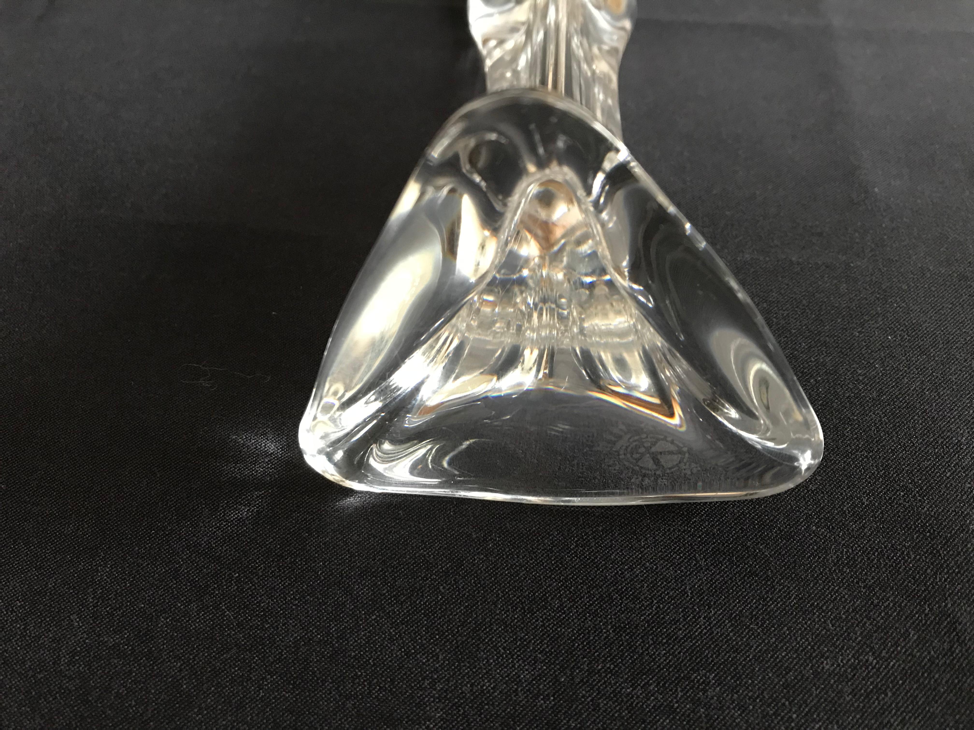 Français Lampe de table en cristal de Sèvres, France en vente