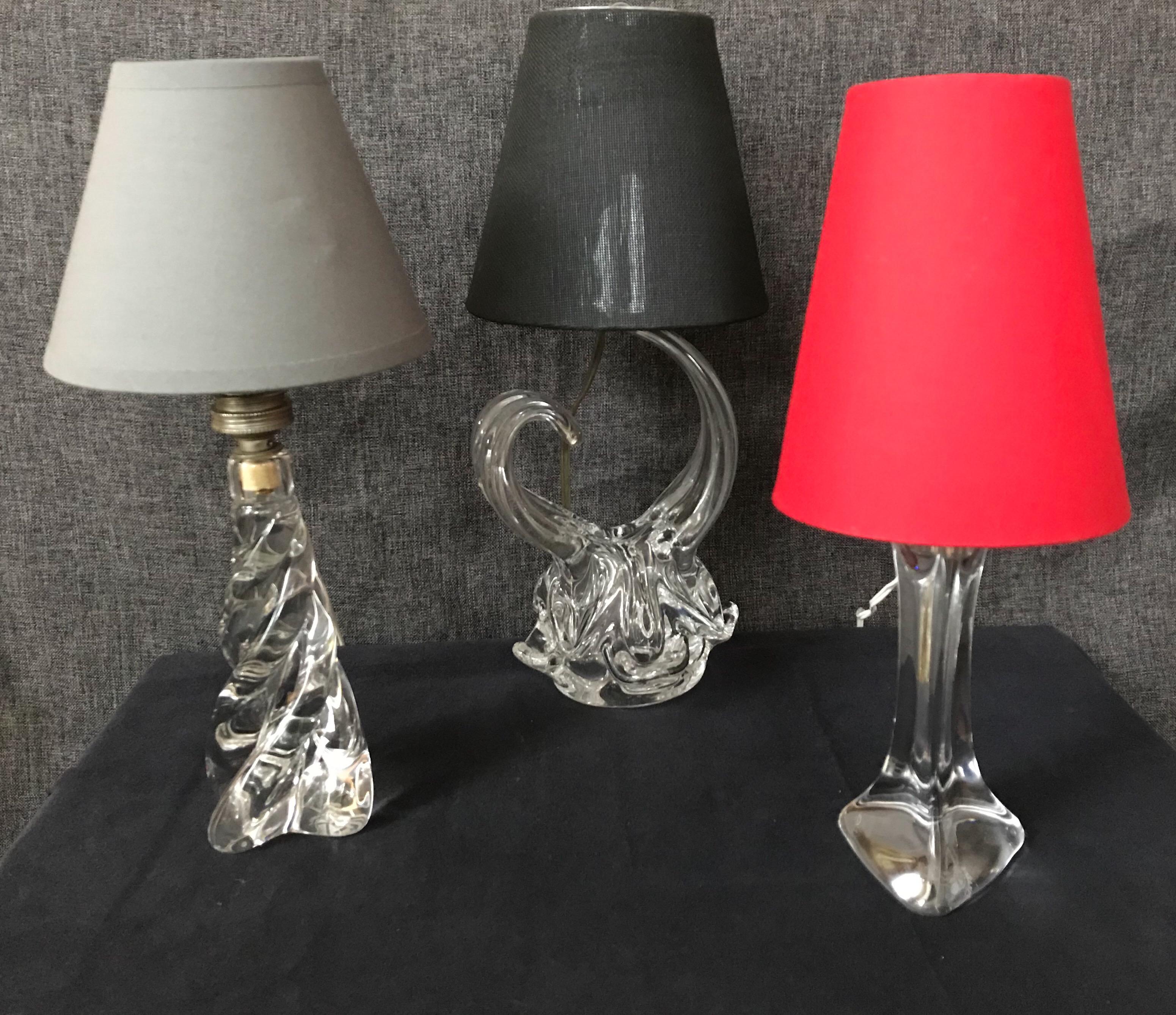 Lampe de table en cristal de Sèvres, France en vente 2