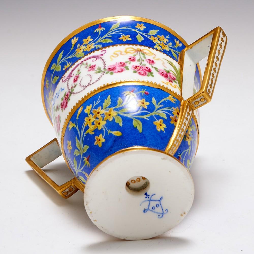 Sèvres Double Handled Cup, Cover and Stand, 1791 For Sale 6