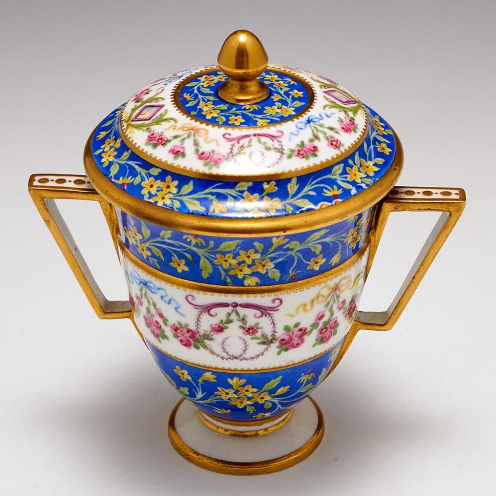 Sèvres Double Handled Cup, Cover and Stand, 1791 For Sale 1