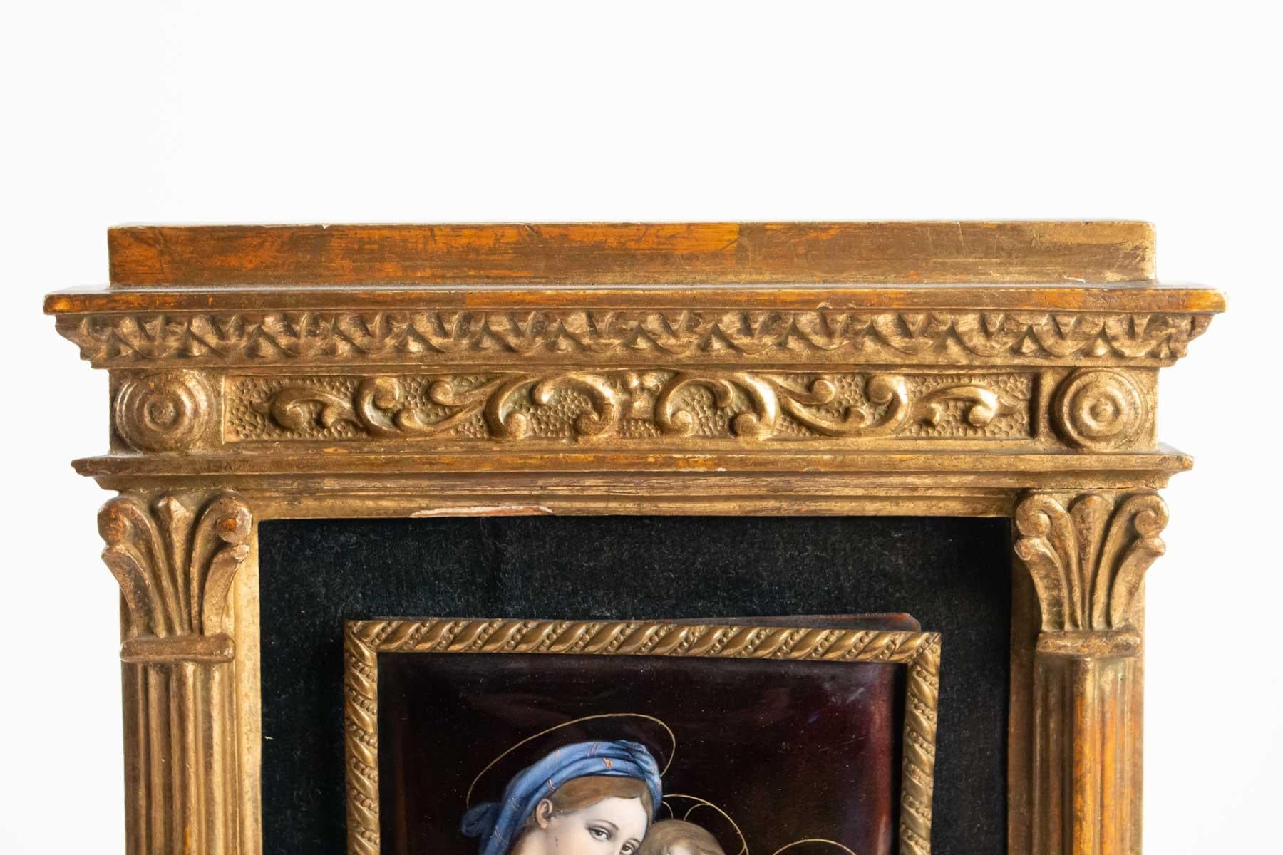 French Sevres Email of Marchaison, End of 19th Century, in the Taste of Raphael